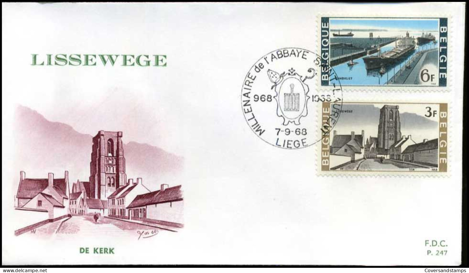 België - FDC -1466/69 - Nationaal Belang -- Stempel  : Liège - 1961-1970