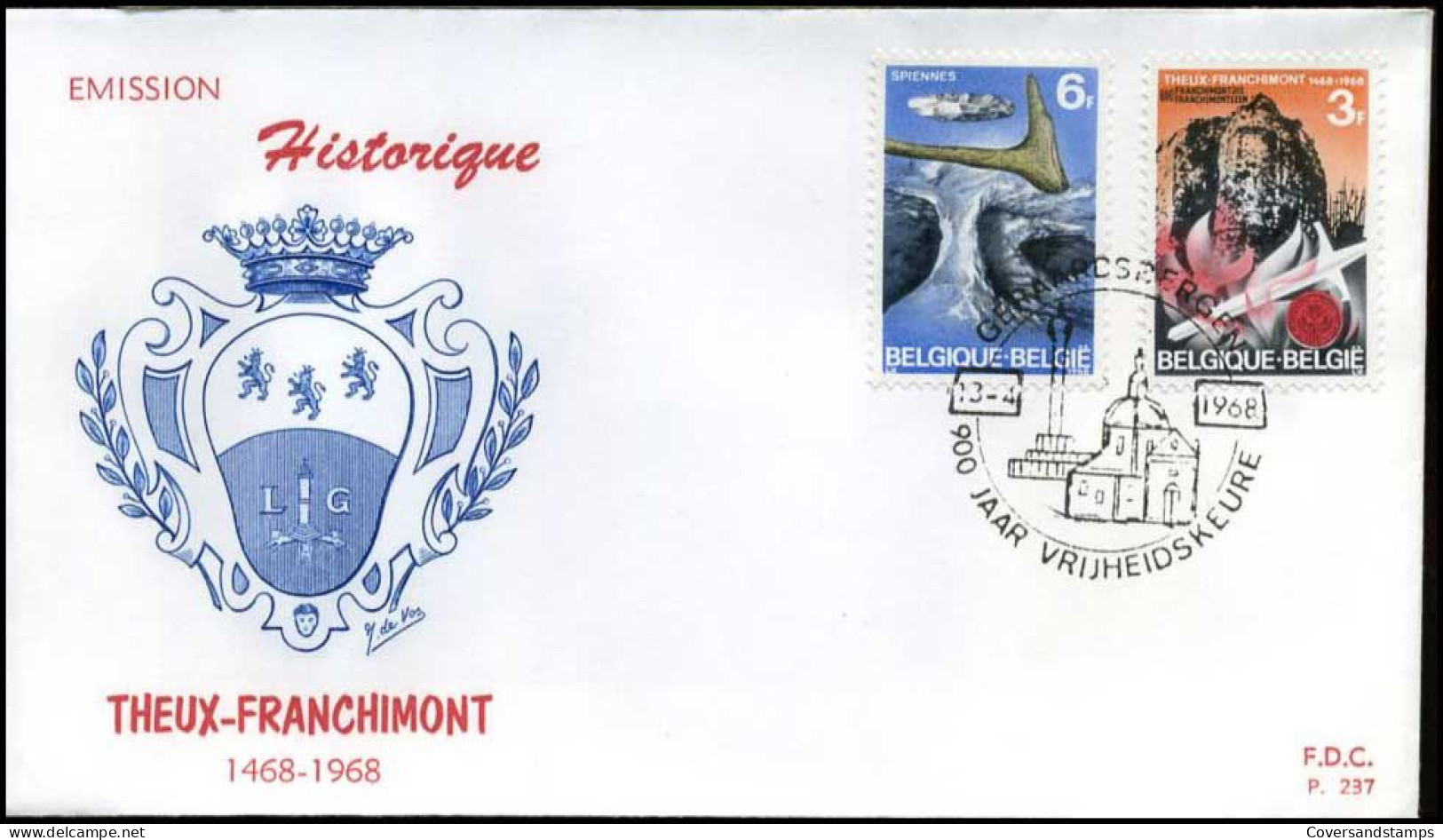 België - FDC -1448/51 - Historische Uitgifte -- Stempel  : Geraardsbergen - 1961-1970