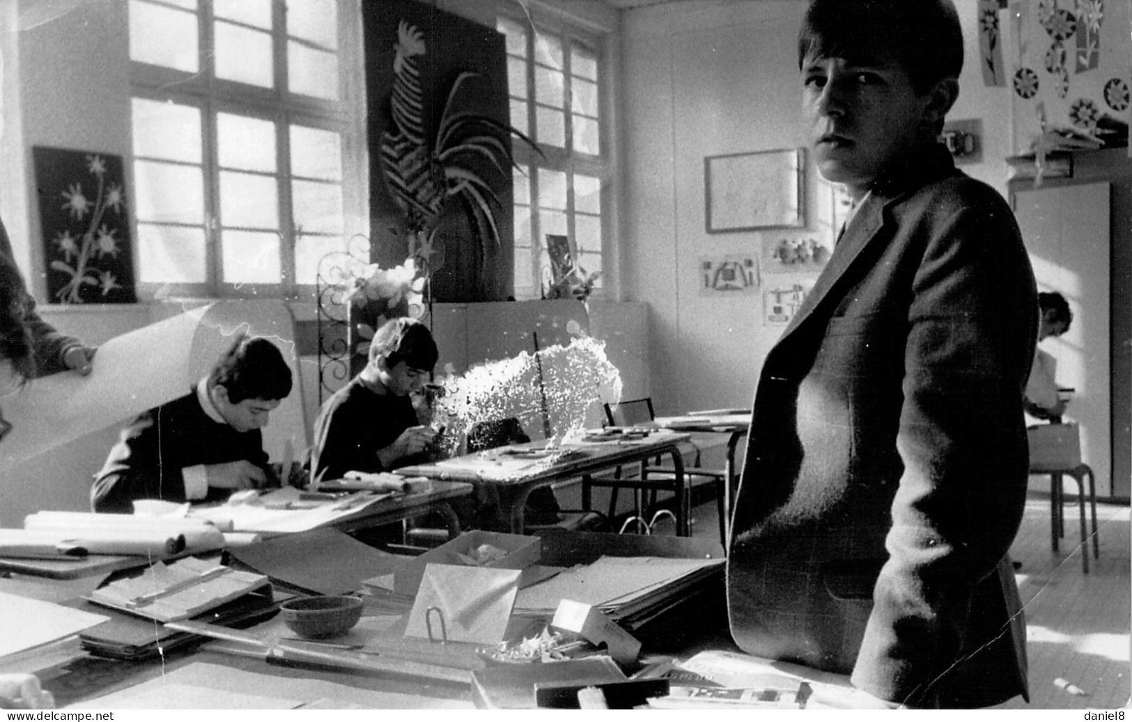 PARIS -Carte Photo Ecole De Vente De La Chambre De Comerce Et D'industrie Rue Abbé Grégoire Salle D'étalage - Décoration - Formación, Escuelas Y Universidades