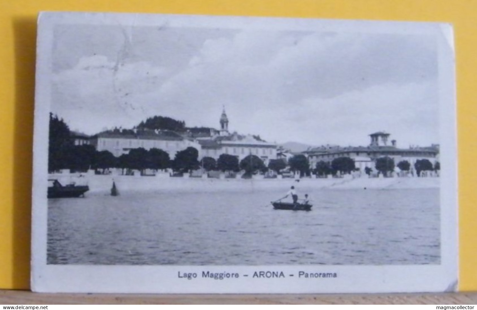 (ARO3) ARONA - PANORAMA / ANIMATA VIAGGIATA  1919 - Other & Unclassified