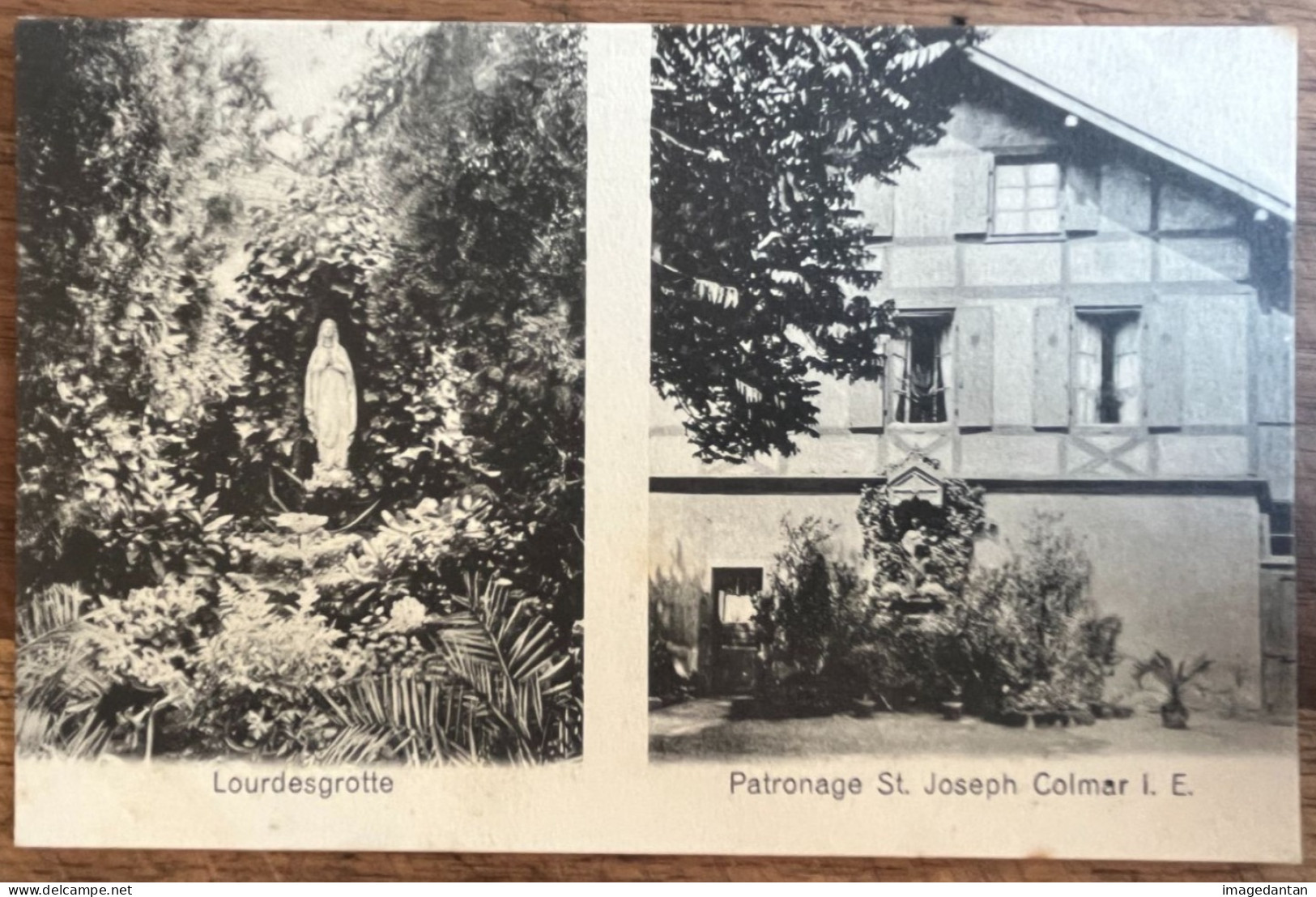 Colmar - Patronage St. Joseph - Lourdesgrotte - Verlag S. Schoy, Hofphot., Colmar - Colmar