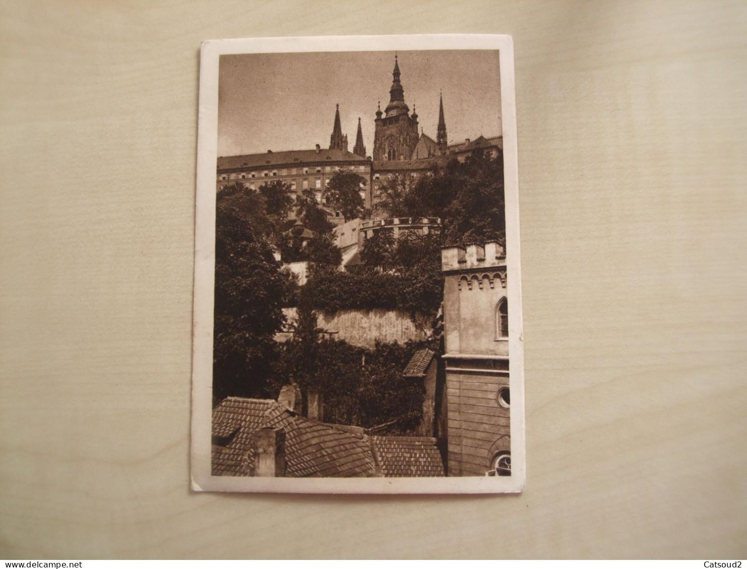 Carte Postale Ancienne 1947 PRAHA Castle And Little Side - Tsjechië