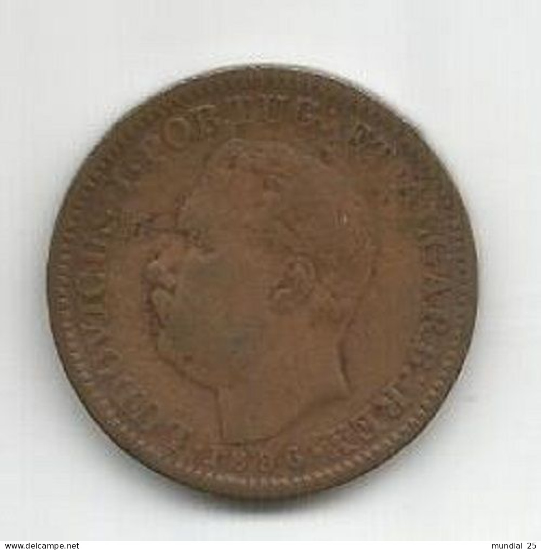 INDIA PORTUGUESE 1/4 TANGA (15 REIS) 1886 D. LUIS I - Indien