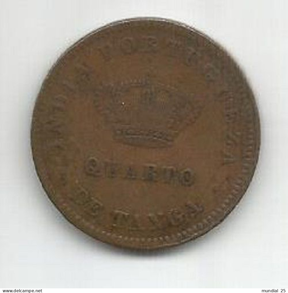 INDIA PORTUGUESE 1/4 TANGA (15 REIS) 1886 D. LUIS I - India