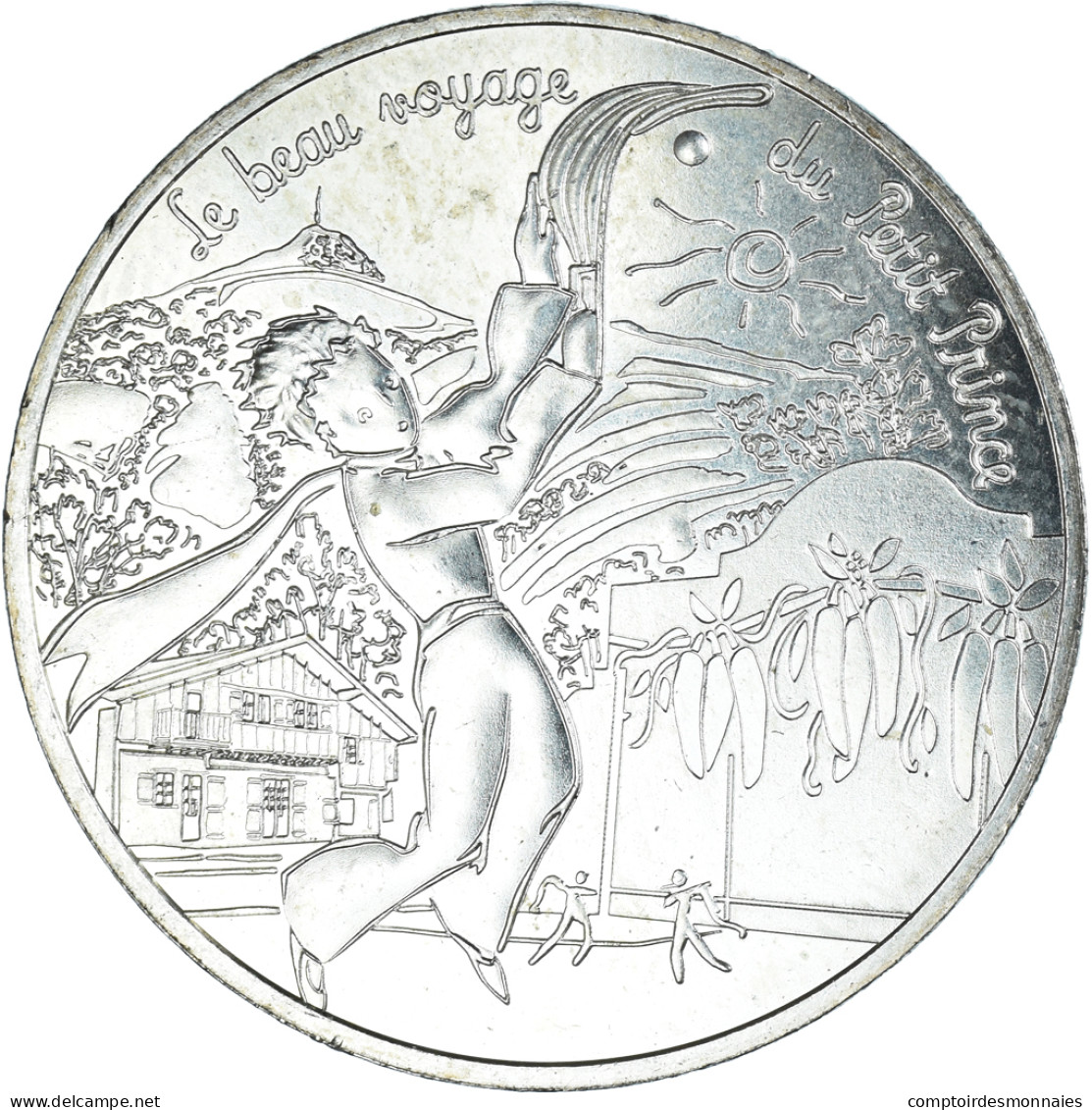 France, 10 Euro, Le Petit Prince (joue à La Pelote Basque), 2016, Monnaie De - France