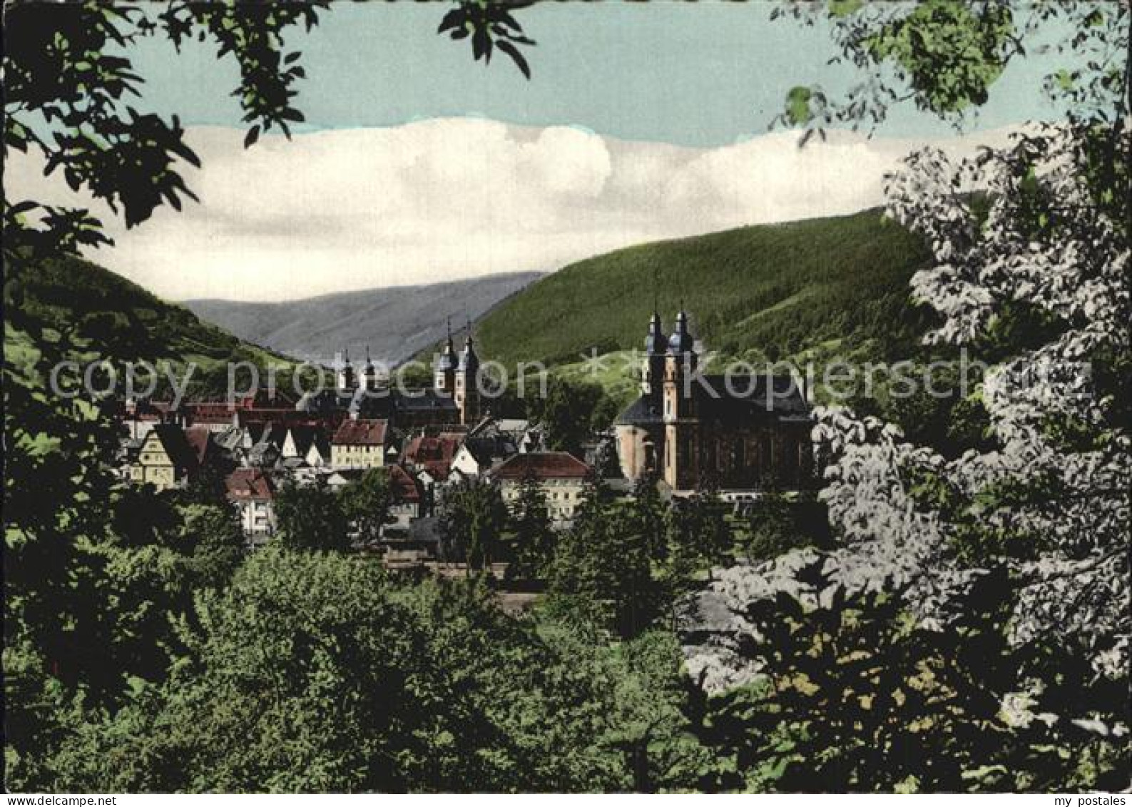 72500701 Amorbach Miltenberg Blick Vom Sommerberg  - Amorbach