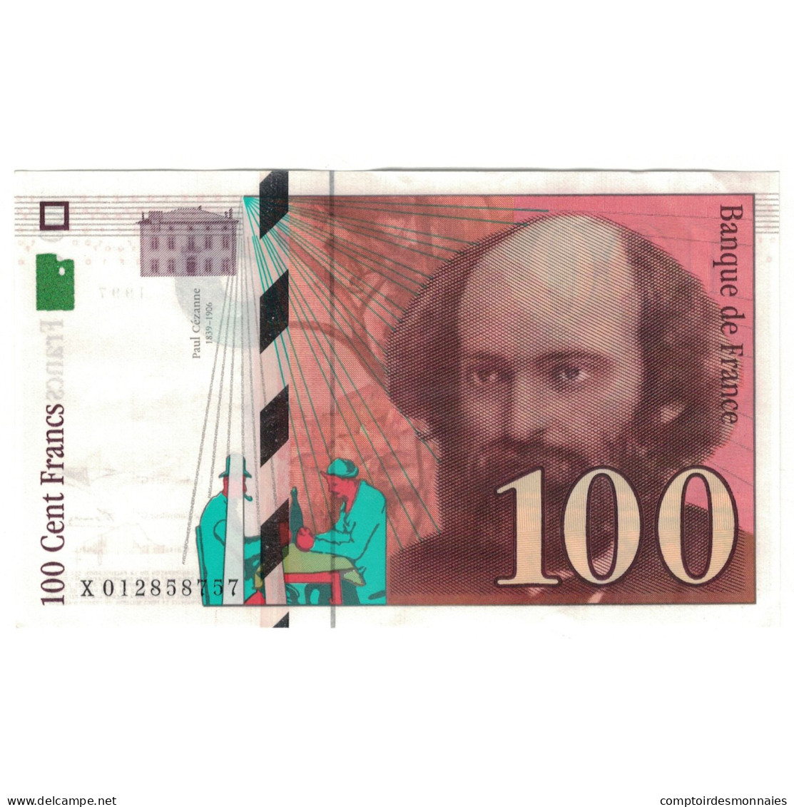 France, 100 Francs, Cézanne, 1997, X012858757, SPL, Fayette:F74.01, KM:158a - 100 F 1997-1998 ''Cézanne''