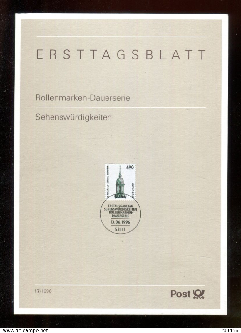 "BUNDESREPUBLIK DEUTSCHLAND" 1996, Mi. 1860 ETB (R2025) - 1991-2000