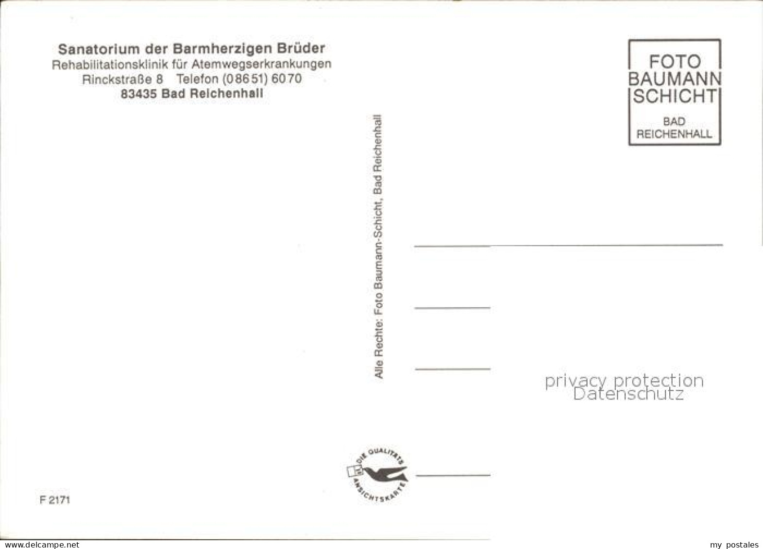 72500398 Bad Reichenhall Sanatorium Der Barmherzigen Brueder Bad Reichenhall - Bad Reichenhall