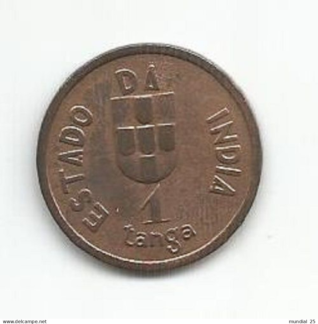 INDIA PORTUGUESE 1 TANGA (60 REIS) 1934 - India