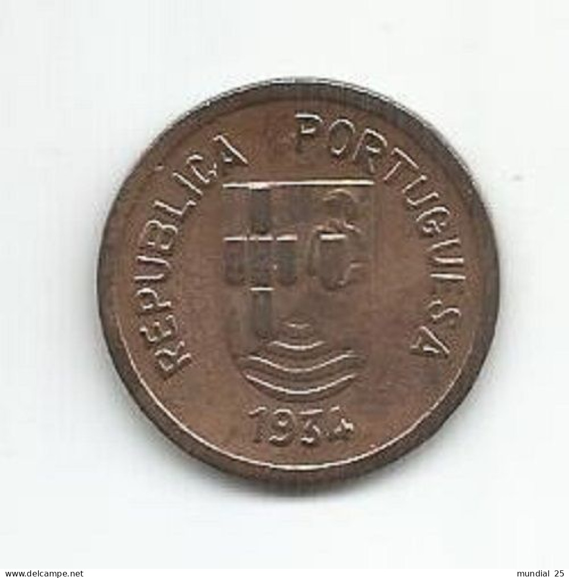 INDIA PORTUGUESE 1 TANGA (60 REIS) 1934 - Indien