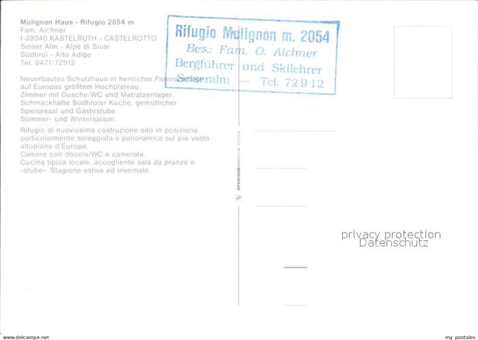 72500391 Kastelruth Suedtirol Molignon Haus Rifugio Kastelruth Suedtirol - Other & Unclassified