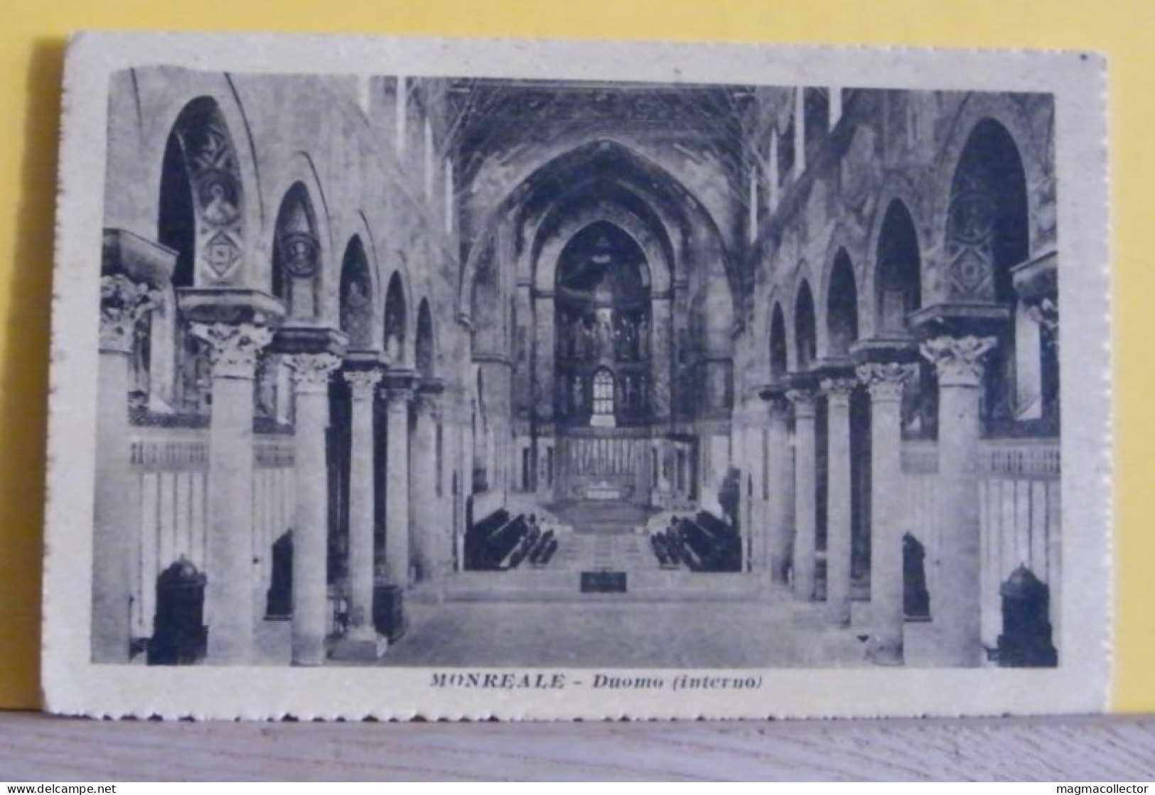 (MON3) MONREALE - DUOMO (INTERNO)- VIAGGIATA  1919 - Other & Unclassified