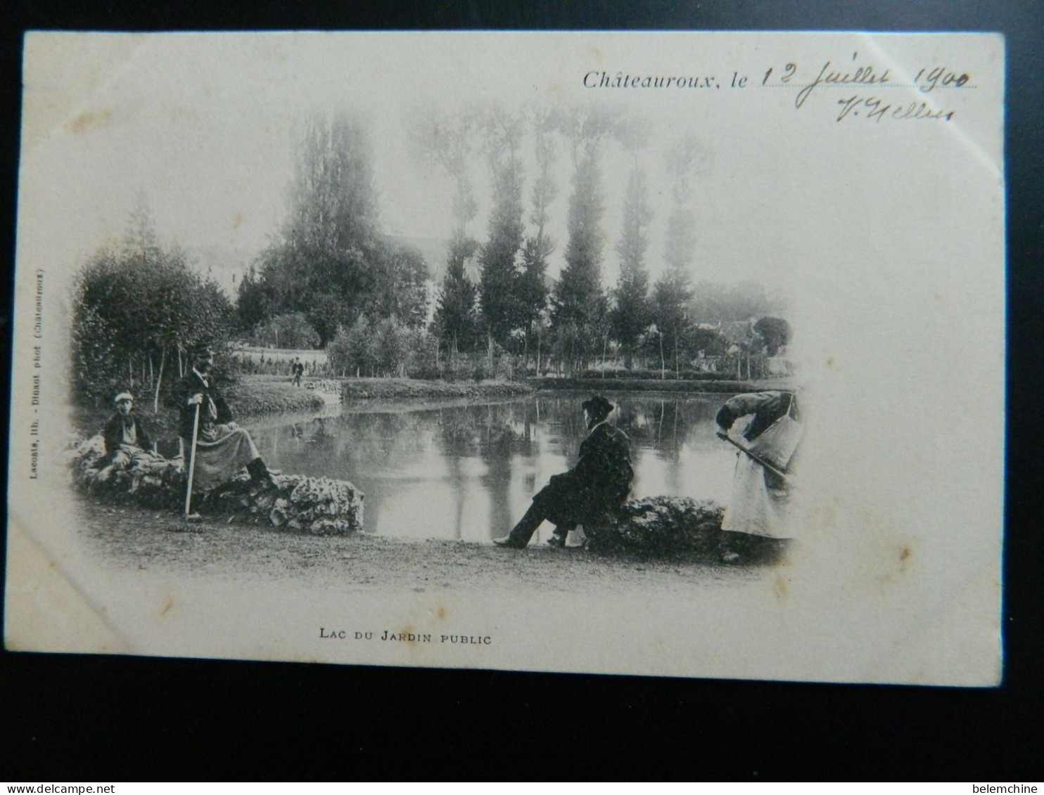 CARTE PRECURSEUR 1900                   CHATEAUROUX              LAC DU JARDIN PUBLIC - Chateauroux