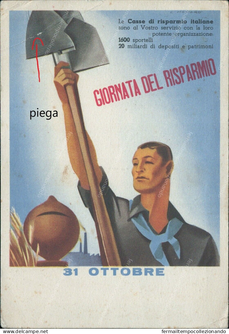 Cr520 Cartolina Giornata Del Risparmio 31 Ottobre Provincie Lombarde - Other & Unclassified