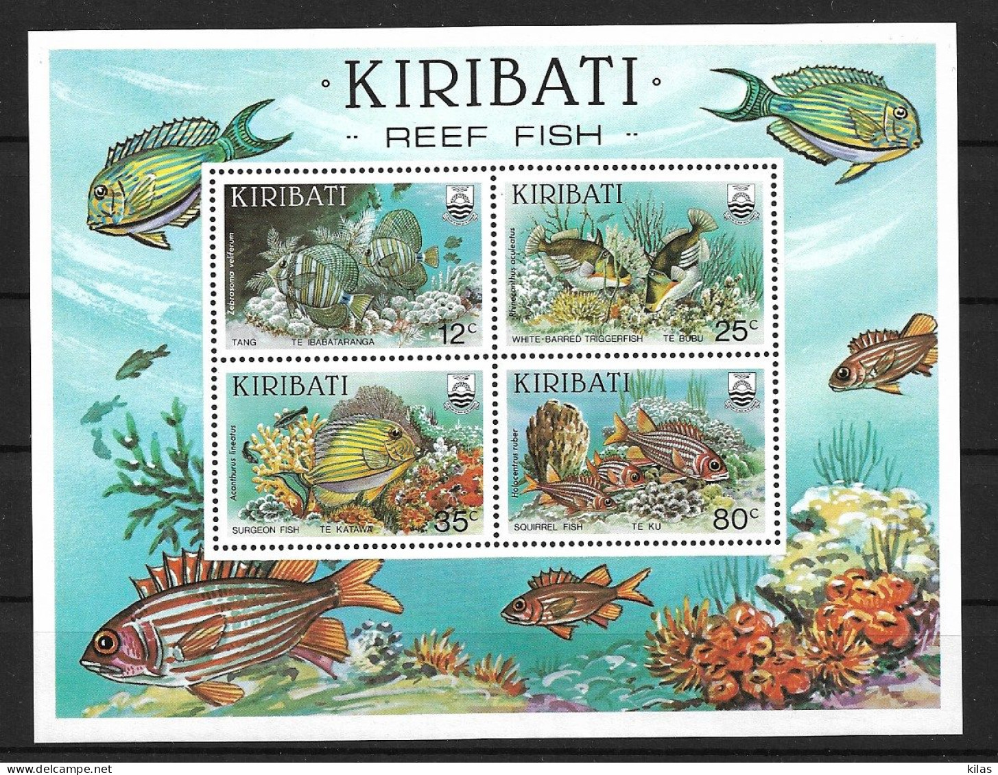 KIRIBATI 1985 REEF FISH MNH - Vie Marine