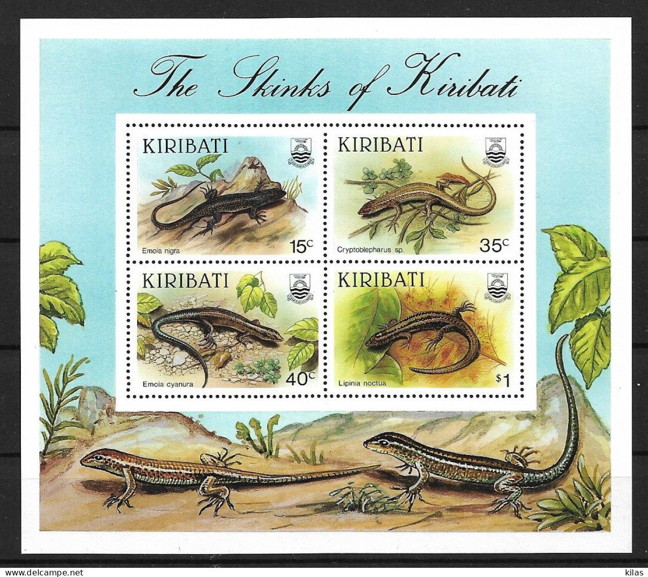 KIRIBATI 1987 SKINKS MNH - Other & Unclassified