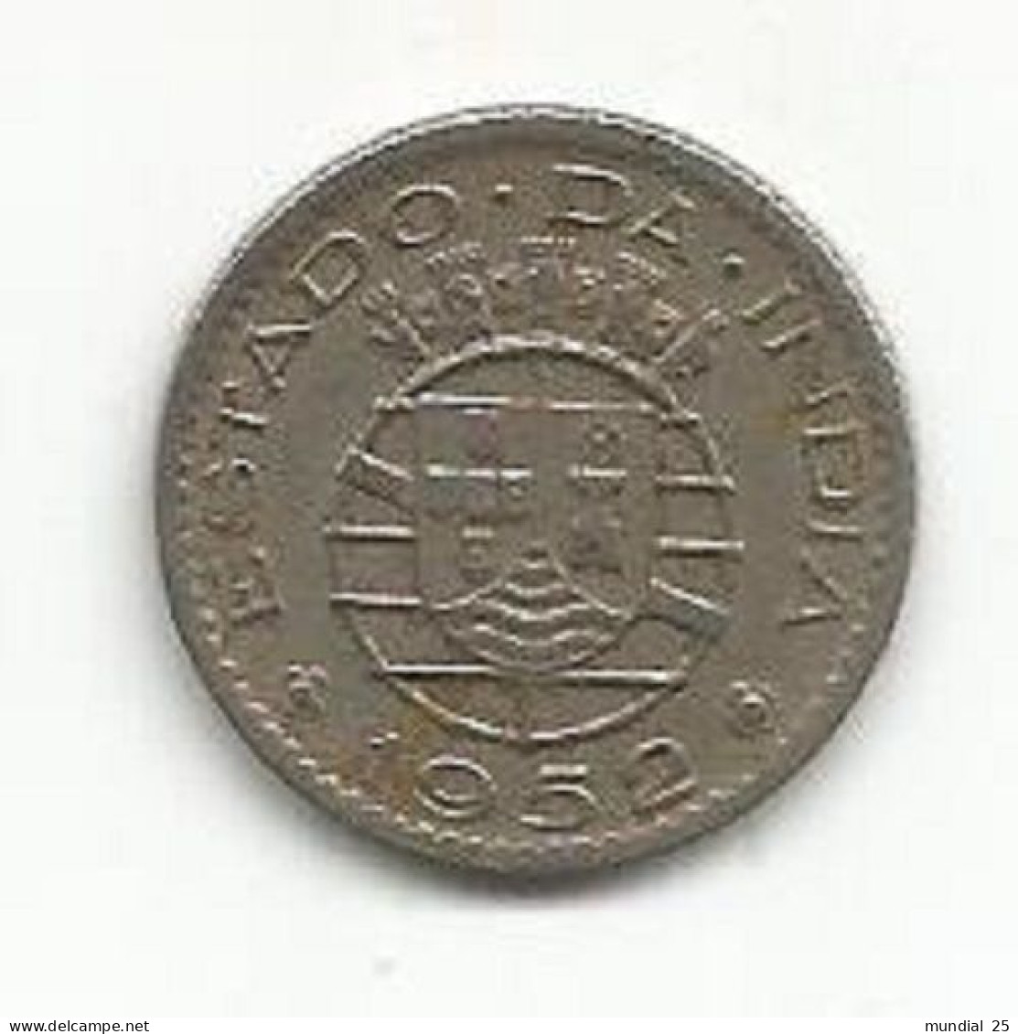 INDIA PORTUGUESE 1/4 RUPIA 1952 - India