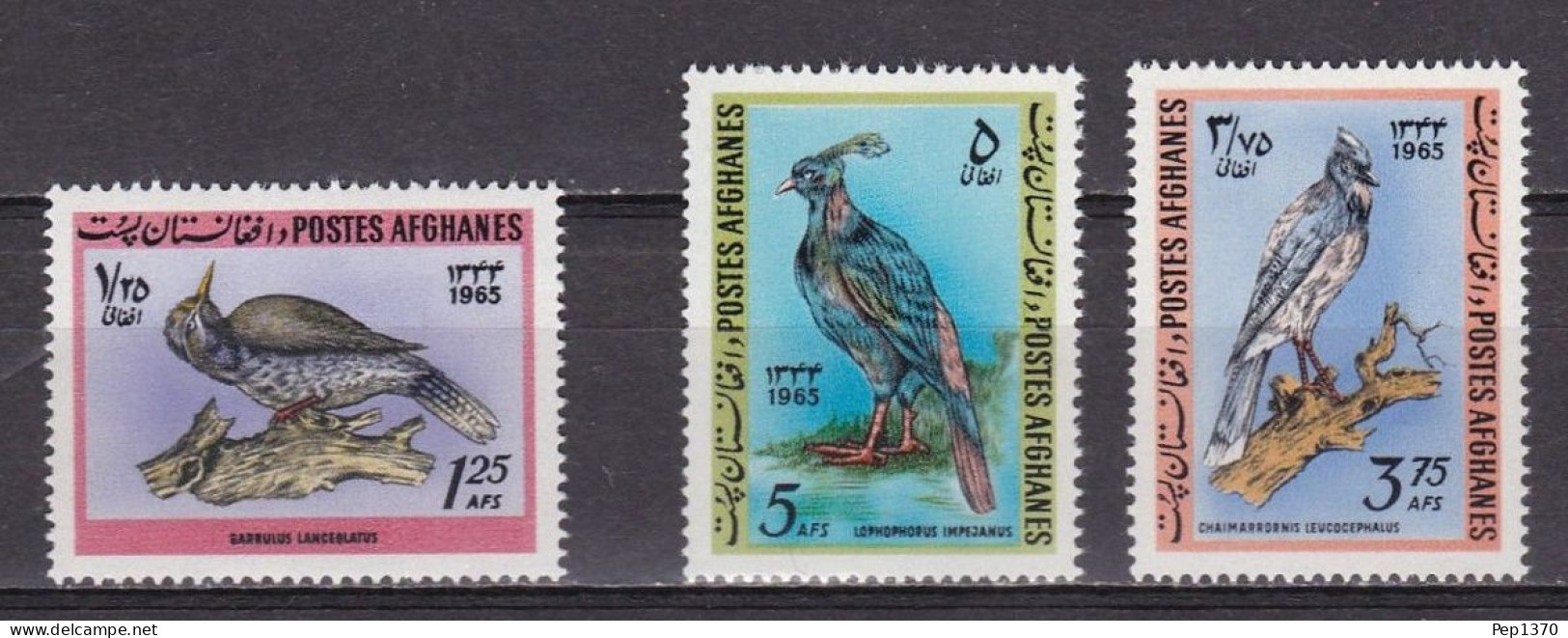 AFGHANISTAN 1965 - AVES - PAJAROS - YVERT 786/788** - Afghanistan