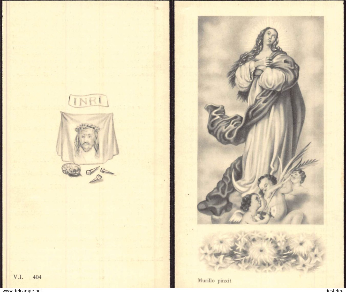 Doodsprentje / Image Mortuaire Maria-Theresia Desimpel - Defoort - Beveren Ieper - 1877-1953 - Décès