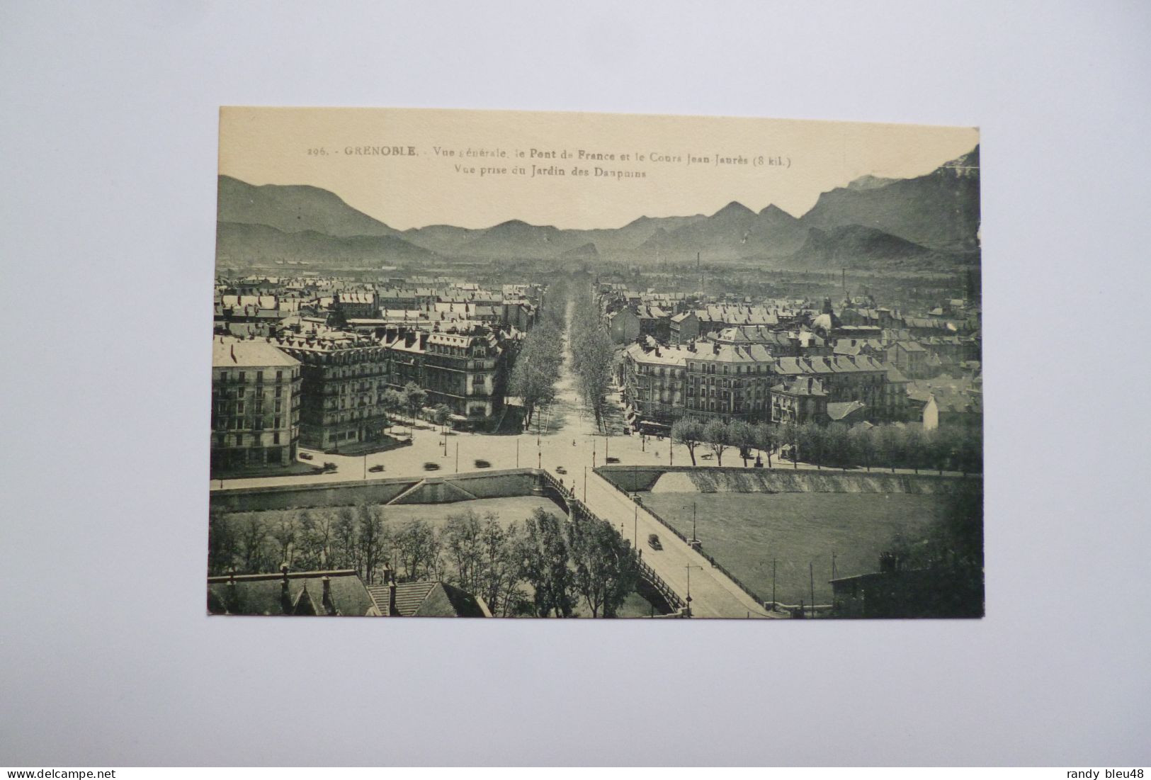 GRENOBLE  -  38  - Vue Générale  -  Le Pont De France Et Le Cours Jean Jaurès     -  Isère - Grenoble