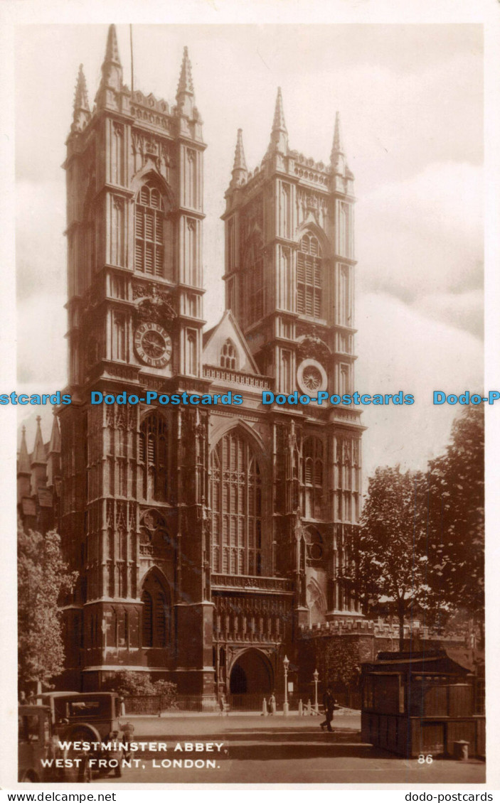 R097913 Westminster Abbey. West Front. London. Excel. RP - Other & Unclassified