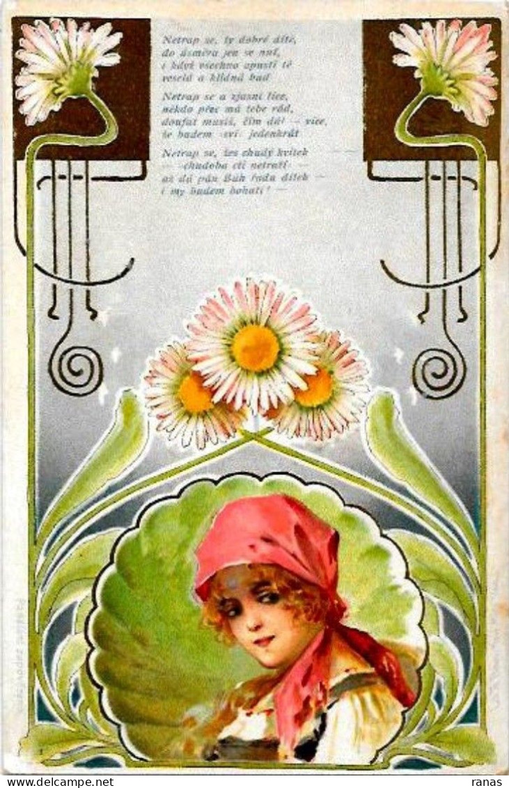 CPA Art Nouveau Femme Girl Women Circulé Non Circulé - 1900-1949
