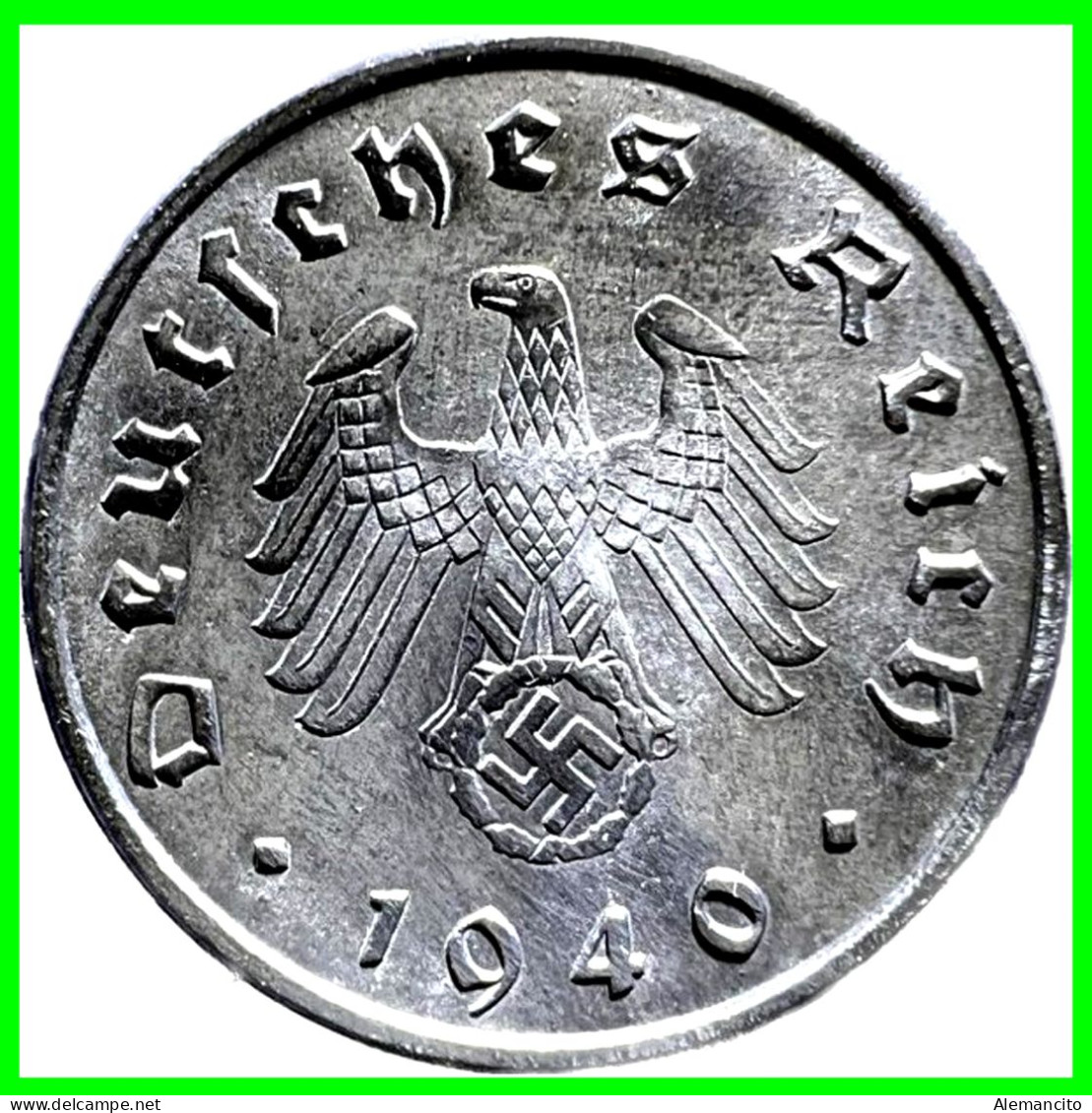 ALEMANIA - GERMANY SERIE DE 7 MONEDAS DE 10 REICHSPFNNIG TERCER REICHS ( AÑO 1940 CECAS - A - B -D - E - F - G - J ) - 10 Reichspfennig