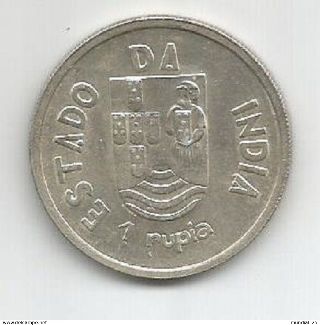 INDIA PORTUGUESE 1 RUPIA 1935 SILVER - Indien