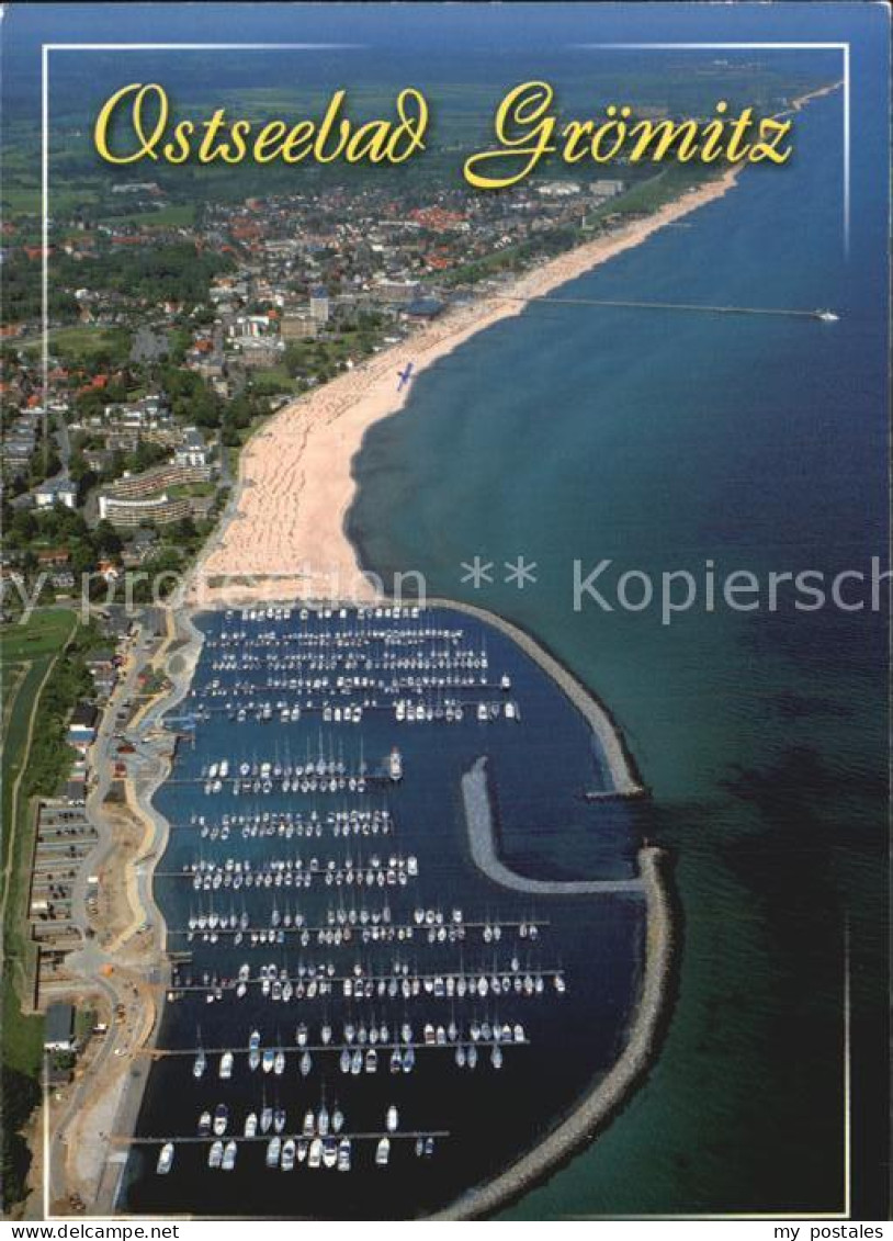 72499638 Groemitz Ostseebad Fliegeraufnahme Mit Dem Hafen Brenkenhagen - Groemitz