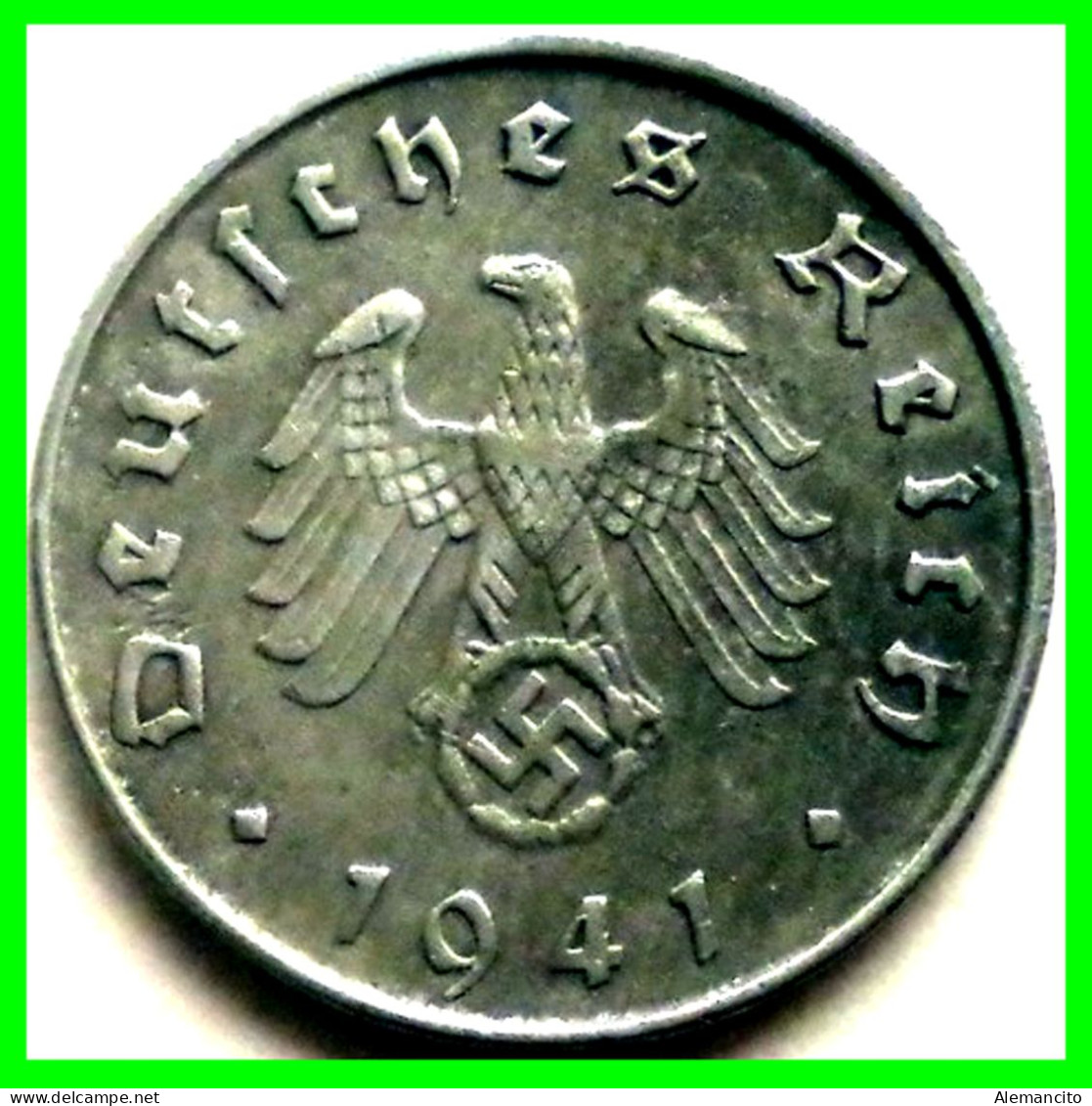 ALEMANIA - GERMANY SERIE DE 7 MONEDAS DE 10 REICHSPFNNIG TERCER REICHS ( AÑO 1941 CECAS - A - B -D - E - F - G - J ) - 10 Reichspfennig