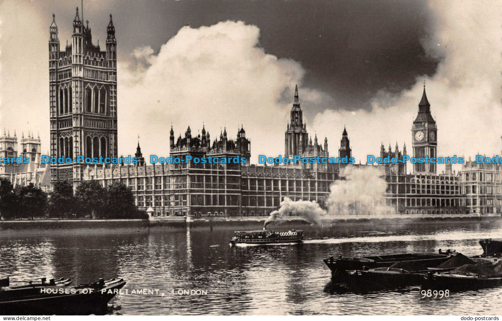 R097949 Houses Of Parliament. London. Valentine. No 98998. RP - Other & Unclassified