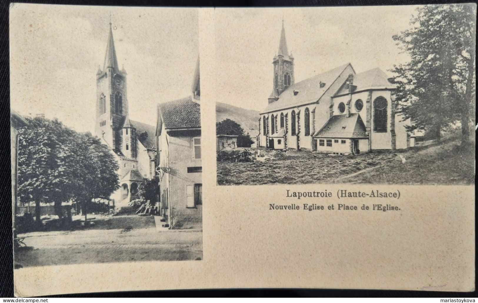 Lapoutroie, Feldpost. Frankreich.Nouvelle Eglise Et Place De L'Eglise. - Lapoutroie