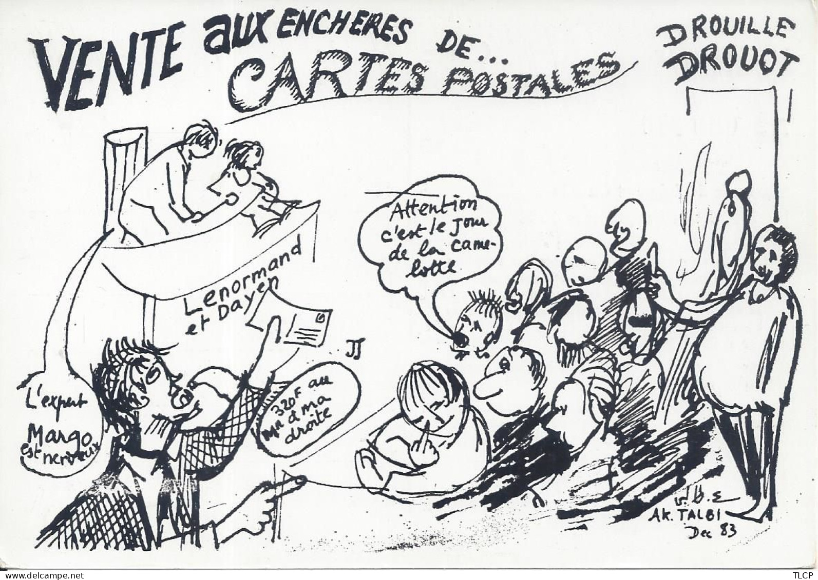 CPM Akacha Talbi Aavec Erreur Au Verso (Sabra Et Chatila) Vente Aux Enchères Drouille Drouot 1993 - Autres & Non Classés