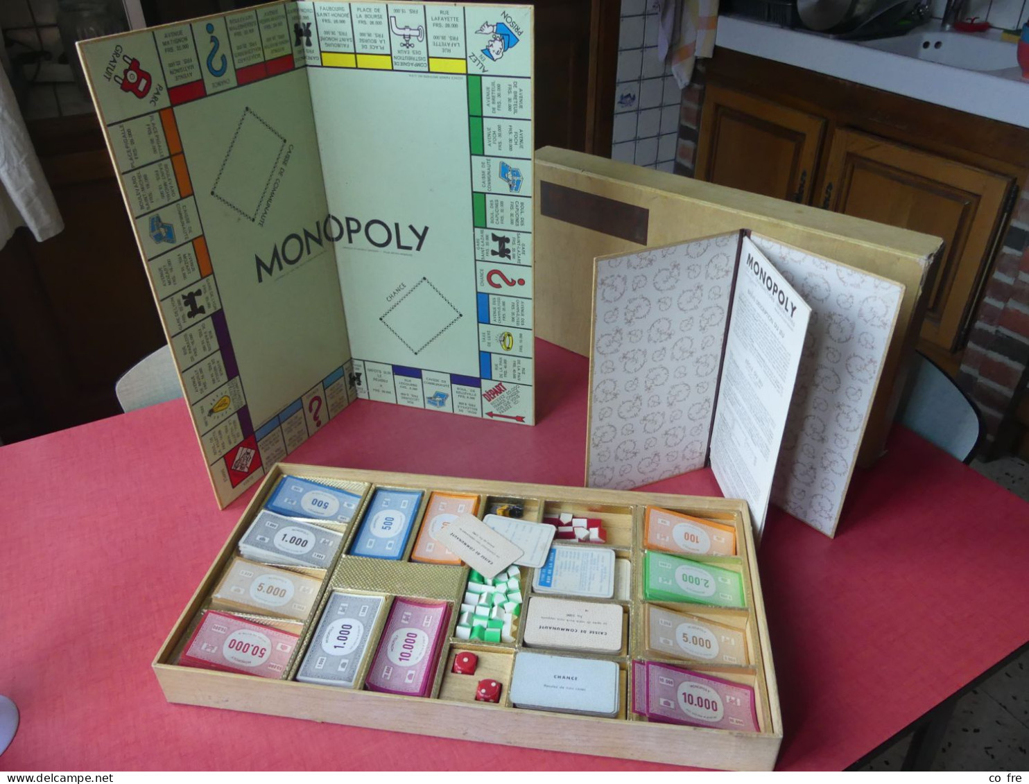 Jeu De MONOPOLY Ancien, Règle Copyright De 1936, Une Des 1ères éditions Françaises. - Autres & Non Classés