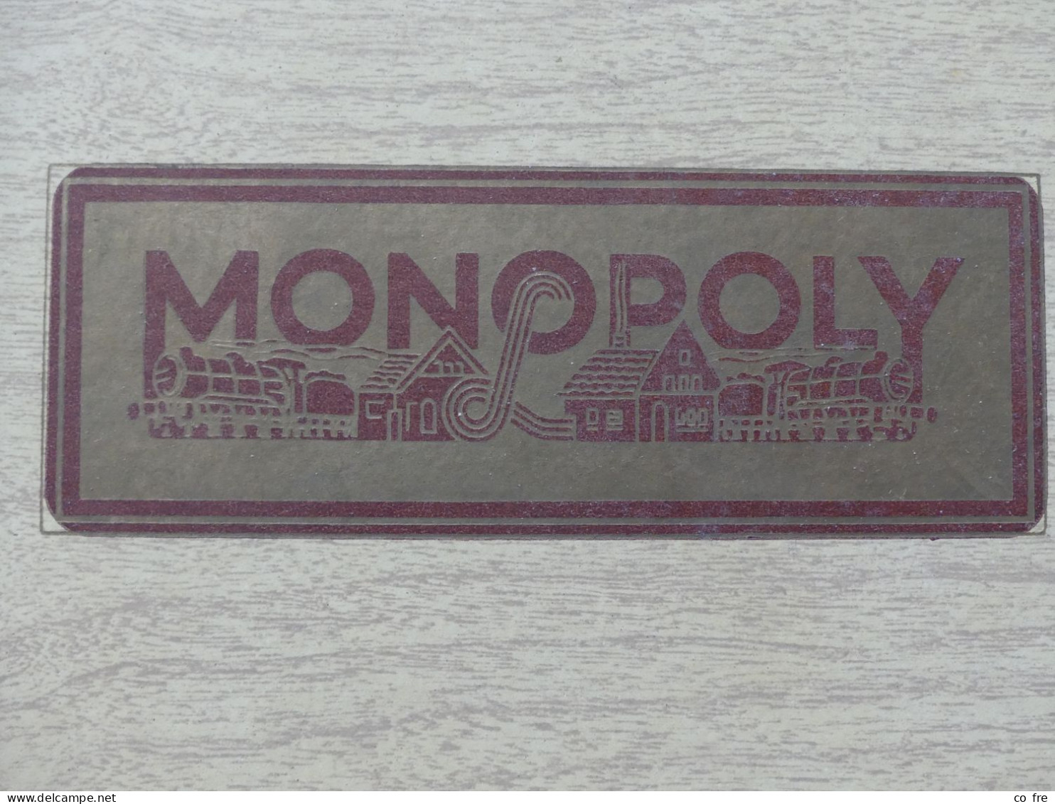 Jeu de MONOPOLY ancien, règle copyright de 1936, une des 1ères éditions françaises.