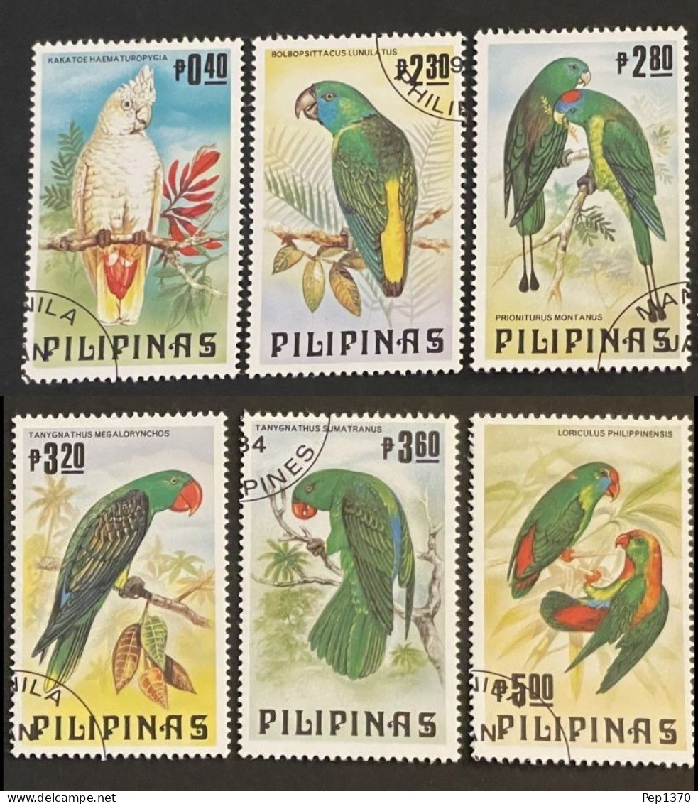 FILIPINAS 1984 - AVES - PAJAROS - YVERT 1655/1660** SPECIMEN - Philippines