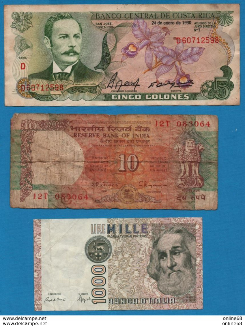 LOT BILLETS + 135  BANKNOTES - Kiloware - Banknoten