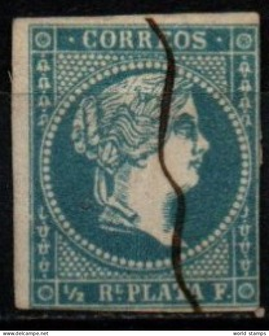 ESPAGNE 1857-60 O AMINCI-THINNED - Used Stamps
