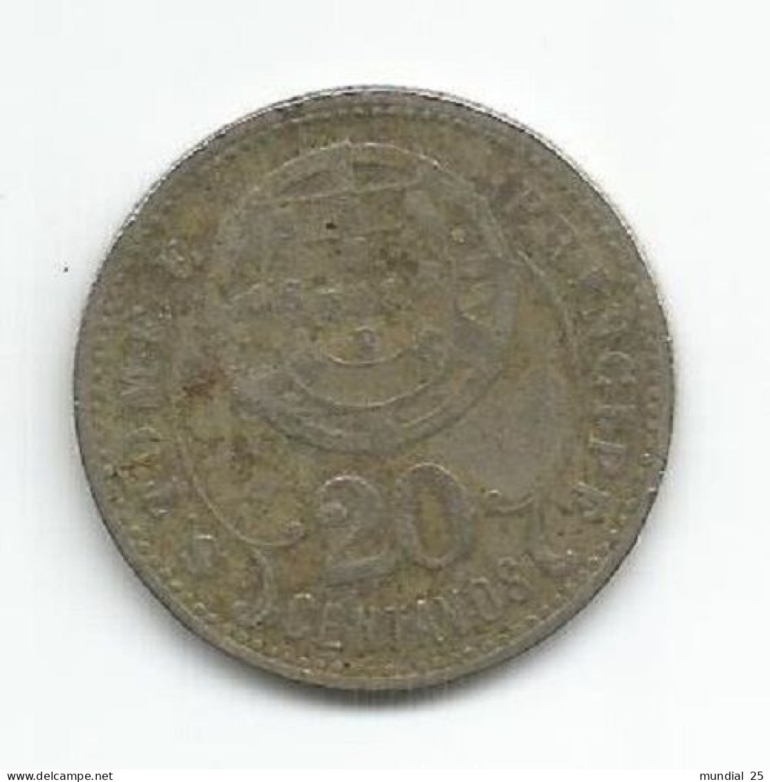 SAO TOME AND PRINCIPE PORTUGAL 20 CENTAVOS 1929 - Sao Tome Et Principe