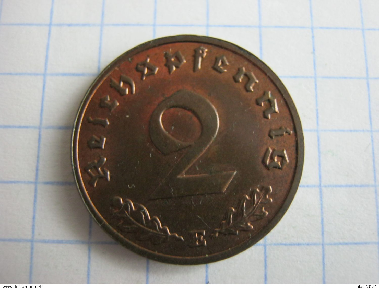 Germany 2 Reichspfennig 1939 E - 2 Reichspfennig