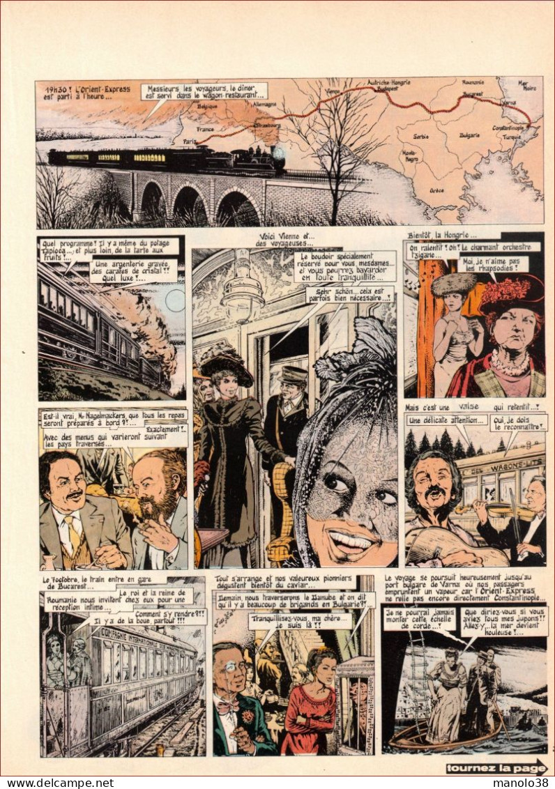 L'histoire De L' Orient Express. Train. Georges Nagelmackers. Bande Dessinée. BD. Histoire Vraie & Complète. 1979. - Historical Documents