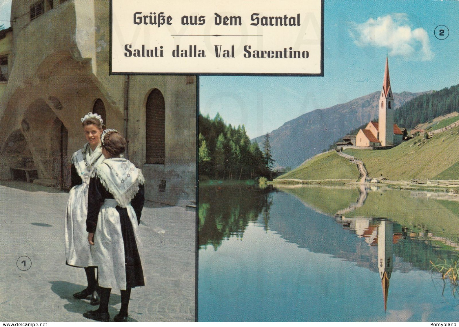 CARTOLINA  C16 VAL SARENTINO,BOLZANO,TRENTINO ALTO ADIGE-STORIA,MEMORIA,CULTURA,RELIGIONE,BELLA ITALIA,VIAGGIATA 1965 - Bolzano (Bozen)