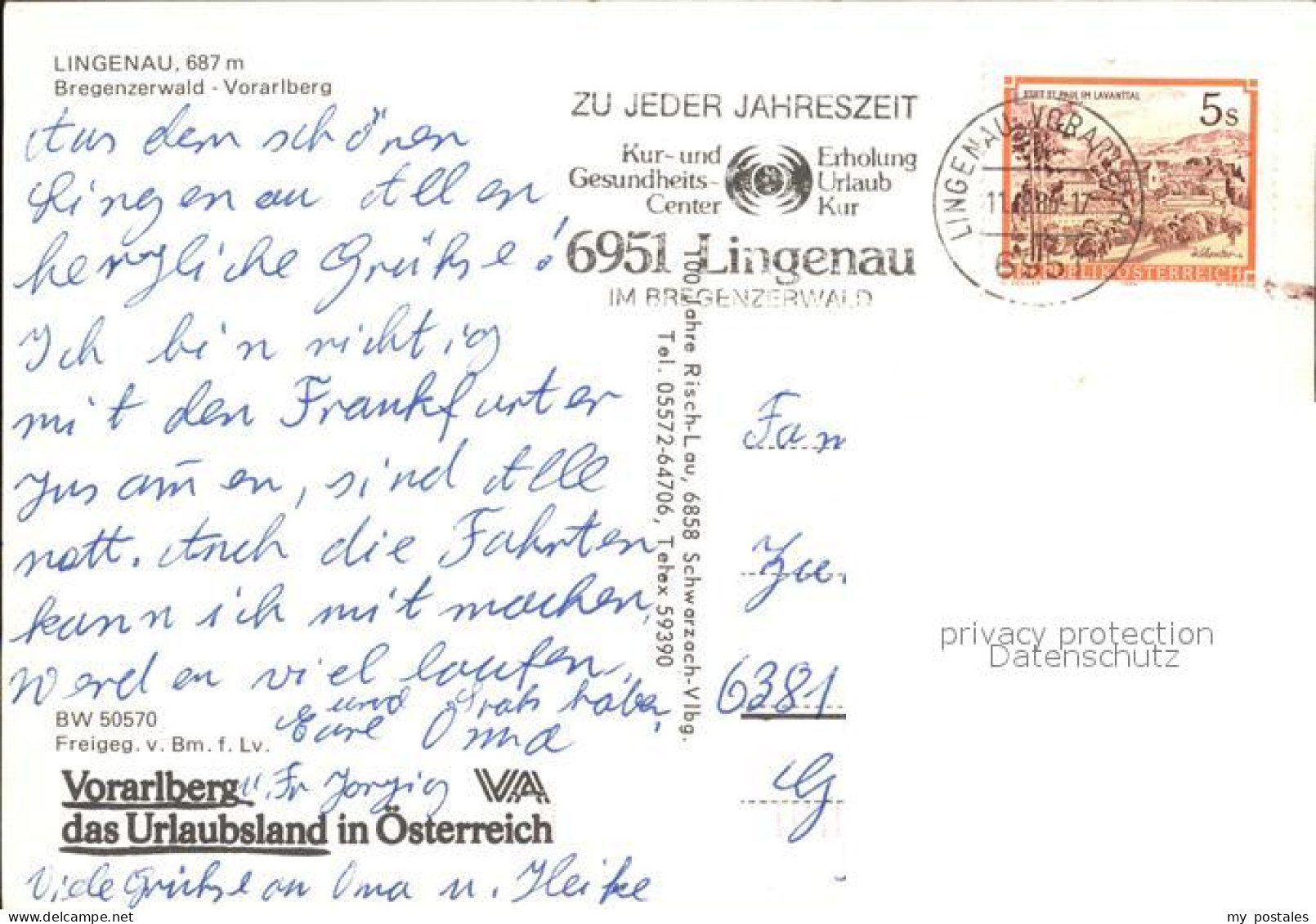 72498901 Lingenau Vorarlberg Fliegeraufnahme Lingenau - Other & Unclassified