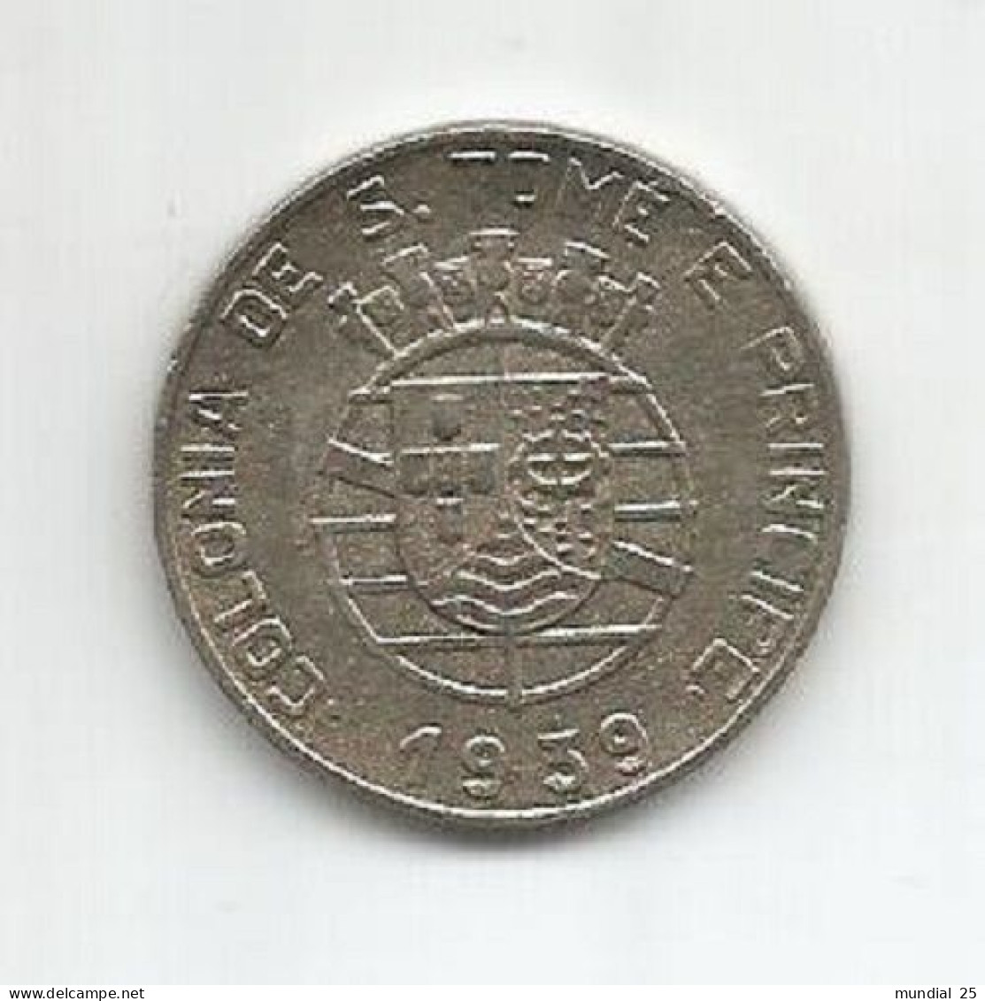 SAO TOME AND PRINCIPE PORTUGAL 1$00 ESCUDO 1939 - Sao Tome And Principe