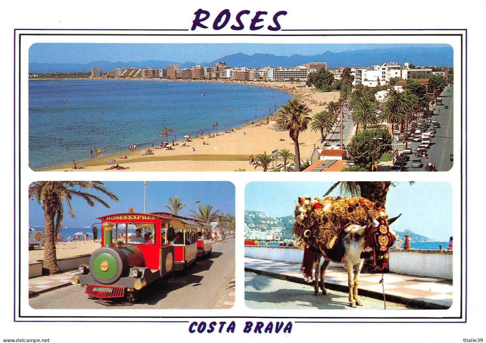 Rosas Roses Petit Train Touristique Sur Pneus âne - Gerona