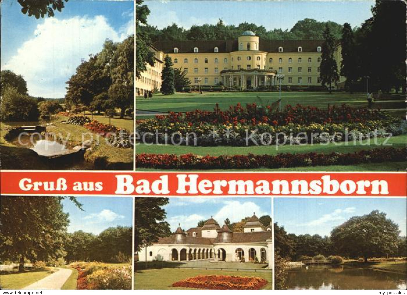 72498871 Bad Hermannsborn Kurklinik Der Barmer Ersatzkasse Park Teich Bad Herman - Bad Driburg