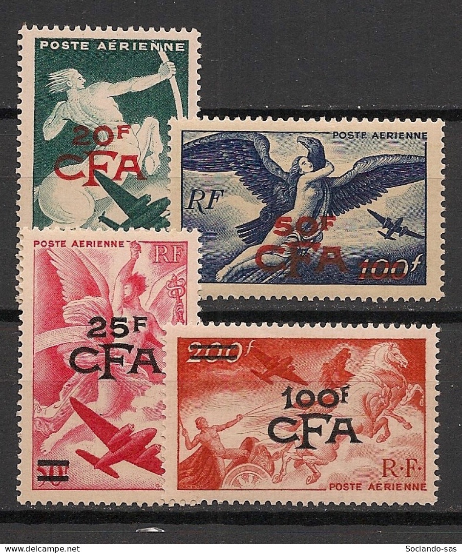 REUNION - 1949 - Poste Aérienne PA N°YT. 45 à 48 - Mythologie - Neuf Luxe ** / MNH / Postfrisch - Posta Aerea