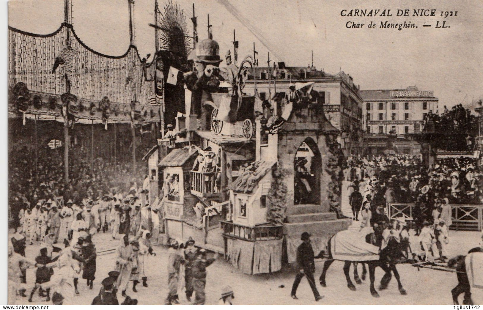 Carnaval De Nice 1921 Char De Meneghin - Karneval - Fasching