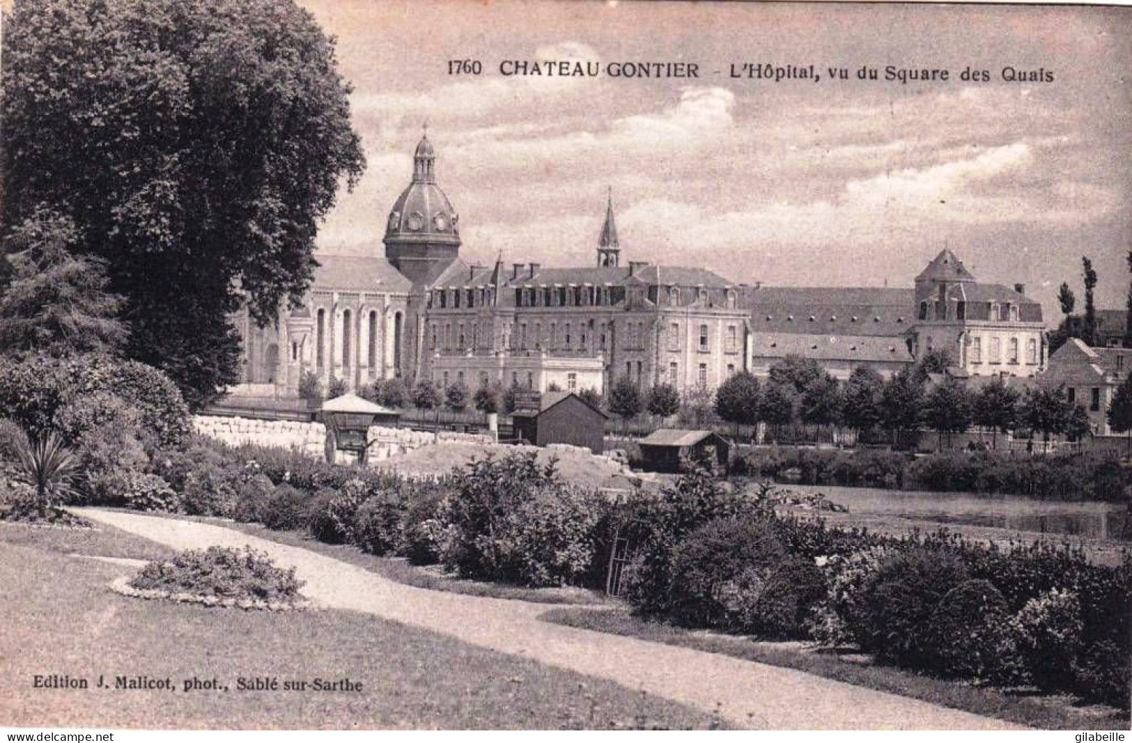 53 - Mayenne -  CHATEAU GONTIER -  L Hopital Vu Du Square Des Quais - Chateau Gontier